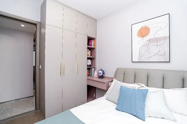 109㎡三居，打造半開放式廚房，將家庭互動性能拉滿